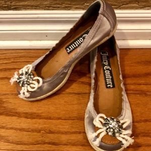 Juicy Couture Gina Satin Espadrille Ballet Flats